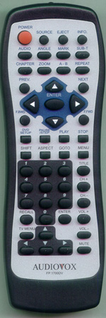 AUDIOVOX ERC0000902 FP1700DV Genuine  OEM original Remote