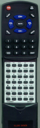 AUDIOVOX 043-A55656W011 replacement Redi Remote