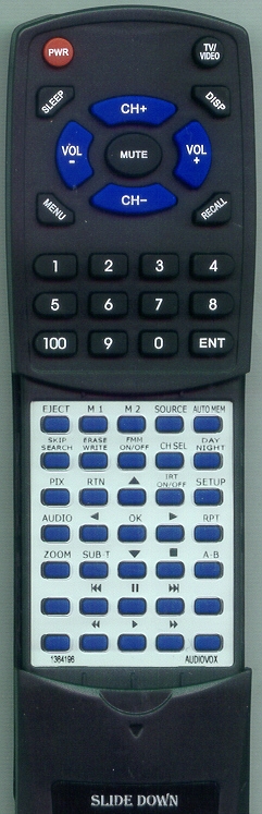 AUDIOVOX 1364196 replacement Redi Remote