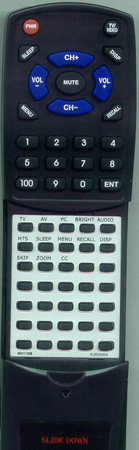 AUDIOVOX 90011008 replacement Redi Remote