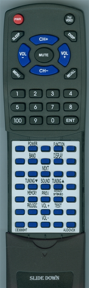 AUDIOVOX CE3000HT replacement Redi Remote