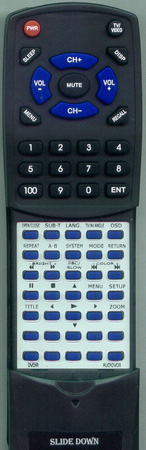 AUDIOVOX DVDIR RC168 replacement Redi Remote