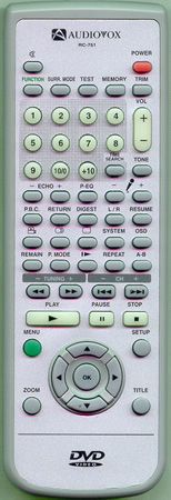 AUDIOVOX S06001A RC751 Genuine  OEM original Remote