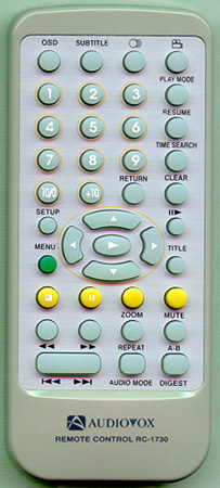AUDIOVOX S06024A RC1730 Genuine  OEM original Remote