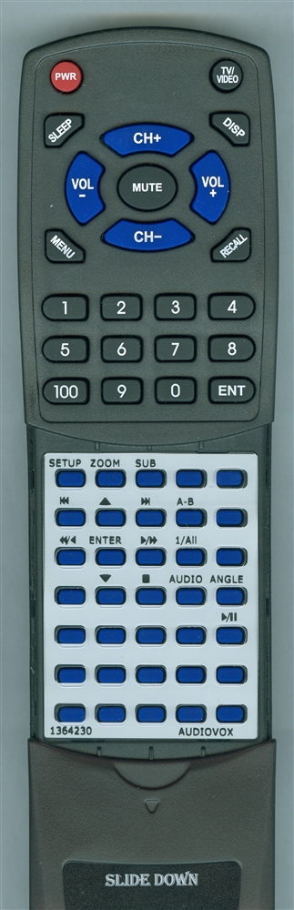 AUDIOVOX 1364230 replacement Redi Remote