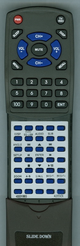 AUDIOVOX 42QD3108EG replacement Redi Remote