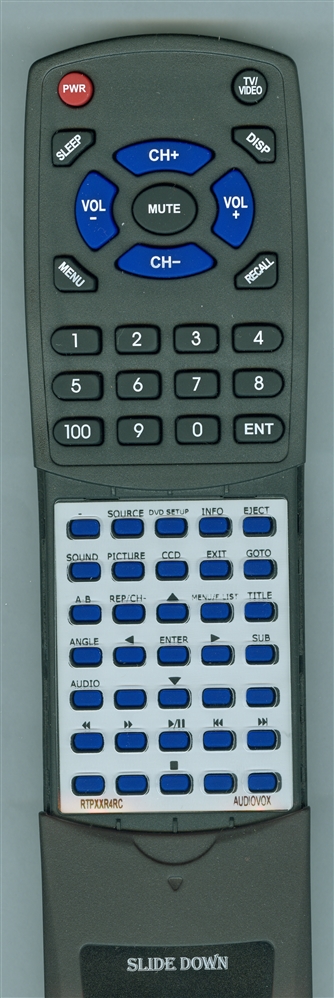AUDIOVOX PXXR4RC replacement Redi Remote