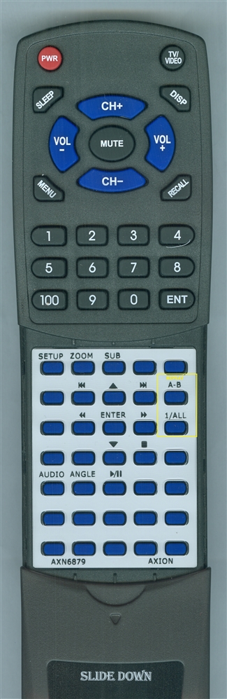 AXION AXN6879REMOTE replacement Redi Remote