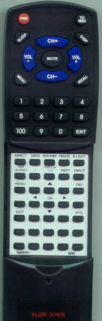 BENQ 56.26M27.012 replacement Redi Remote