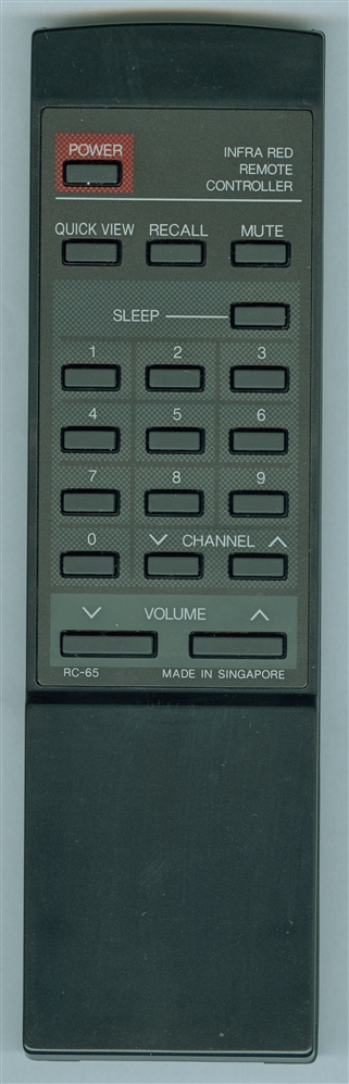 BROKSONIC RC-65 BROKSONIC Refurbished Genuine OEM Original Remote