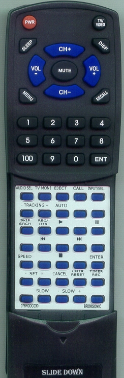 BROKSONIC 076R0DC030 replacement Redi Remote