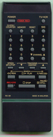 BROKSONIC RC-39 Genuine OEM original Remote