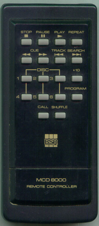 BSR MCD8000 Genuine  OEM original Remote