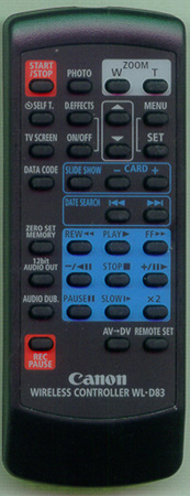 CANON D83-0682-000 WLD83 Genuine  OEM original Remote
