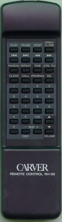 CARVER SDA-M510-001 RH39 Genuine  OEM original Remote