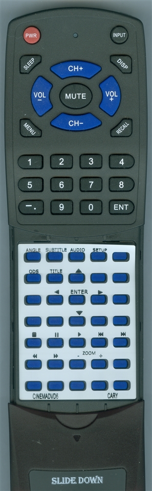 CARY AUDIO CINEMADVD6 replacement Redi Remote