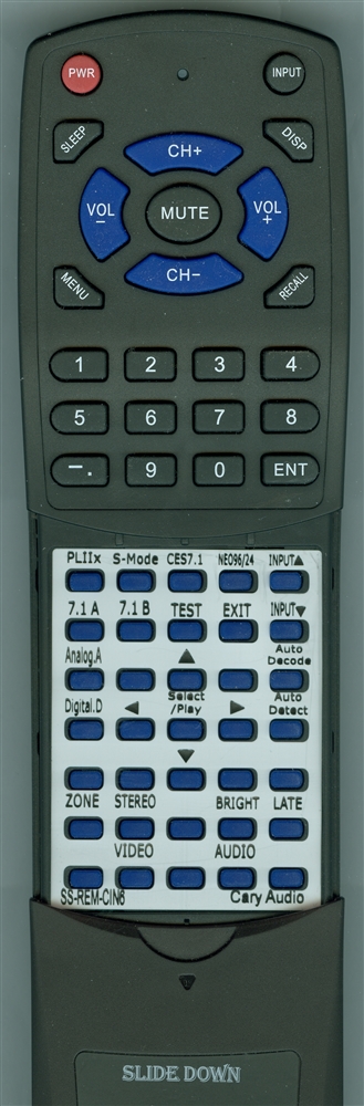 CARY AUDIO SS-REM-CIN6 replacement Redi Remote