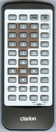 CLARION 3ZREM170027R2 Genuine OEM original Remote