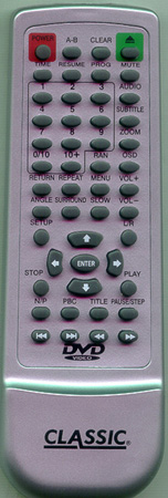 CLASSIC DVD42S KM168 Genuine  OEM original Remote