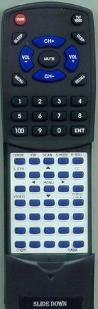 CLASSIC CTV2701 K12CC3 replacement Redi Remote