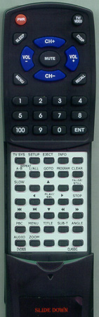 CLASSIC DVD103 replacement Redi Remote