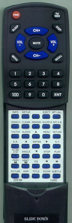 CLASSIC DVHE150R replacement Redi Remote