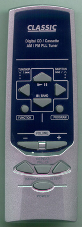 CLASSIC CS866-BLUE Genuine OEM original Remote