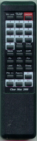 CLEARMAX CLEARMAX2000 Genuine  OEM original Remote