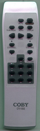 COBY CTV555 CTV555 Genuine  OEM original Remote