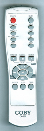 COBY CX-266 CX266 Genuine  OEM original Remote