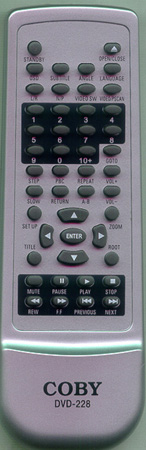COBY DVD228 Genuine  OEM original Remote