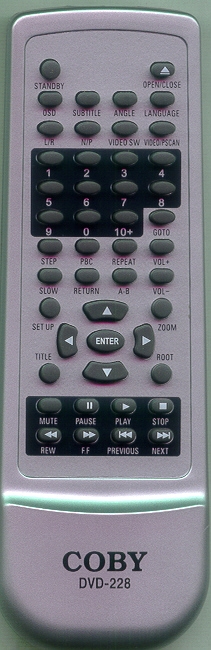 COBY DVD228 Refurbished Genuine OEM Original Remote