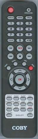 COBY DVD277 DVD277 Genuine  OEM original Remote