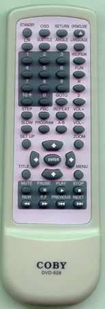 COBY DVD628 Genuine  OEM original Remote