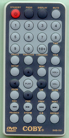 COBY DVD707 DVD707 Genuine  OEM original Remote