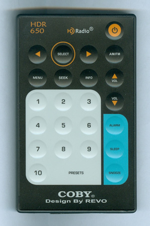 COBY HDR650 Genuine  OEM original Remote