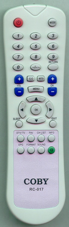 COBY RC-017 RC017 Genuine  OEM original Remote
