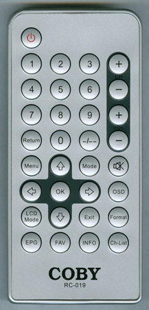 COBY RC-019 RC019 Genuine  OEM original Remote