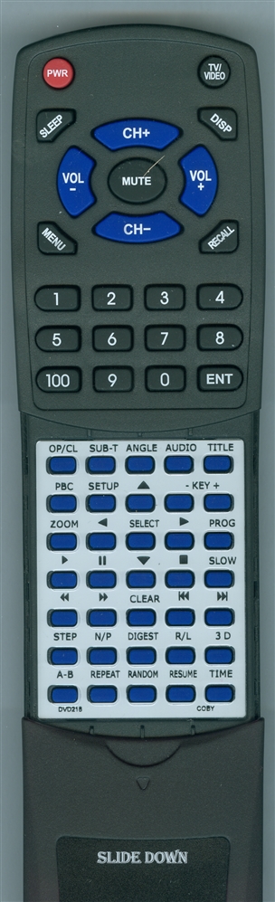 COBY DVD218 replacement Redi Remote