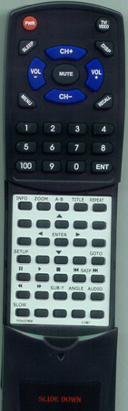 COBY TFDVD7500 replacement Redi Remote
