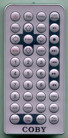 COBY TFDVD1020 Genuine  OEM original Remote