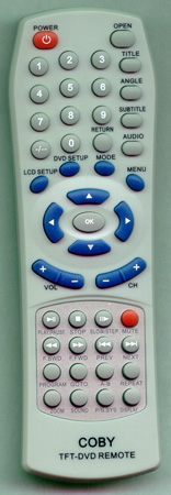 COBY TFDVD1570 Genuine  OEM original Remote
