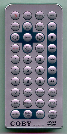 COBY TFDVD500 TFDVD500 Genuine  OEM original Remote