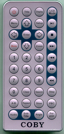 COBY TFDVD5000 Genuine OEM original Remote