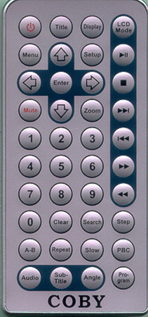 COBY TFDVD7100 Genuine  OEM original Remote