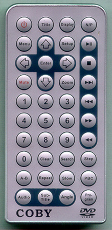 COBY TFDVD7307 Genuine  OEM original Remote