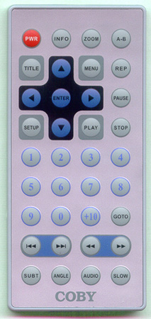 COBY TFDVD7500 Genuine  OEM original Remote