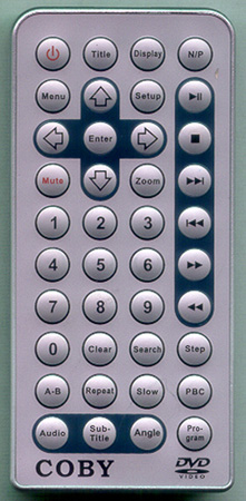 COBY TFDVD7750 Genuine  OEM original Remote