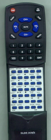 COBY RC-024GREY RC-024 replacement Redi Remote