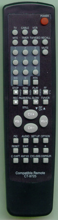COMPATIBLE CRCT9725 CRCT9725 Genuine  OEM original Remote